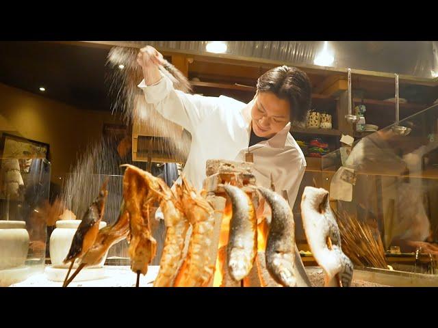 Close contact with Musashiza, a very popular izakaya that sells more than 1000 skewers a day Fukuoka