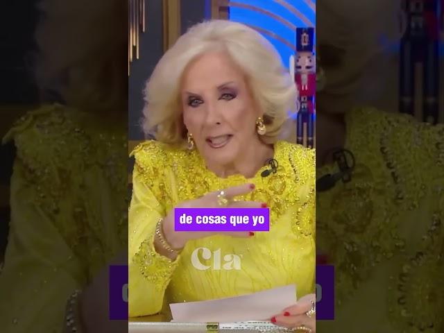 Evento histórico: primera vez que Mirtha Legrand pide perdón #mirthalegrand #garciamoritan