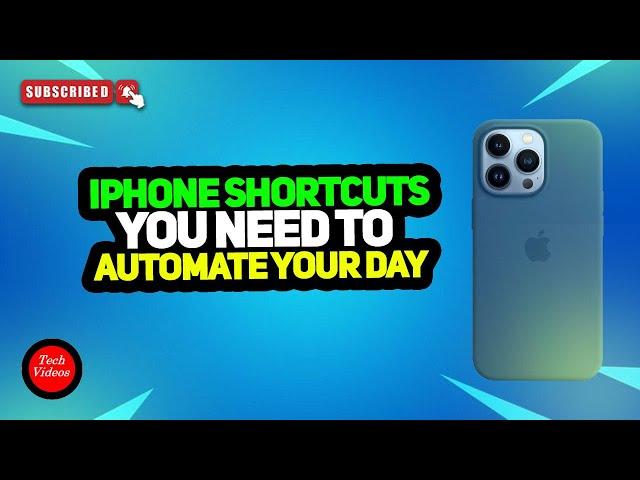 16 iPhone Shortcuts You Need to Automate Your Day - Testing , Alarms , Music , and More Features