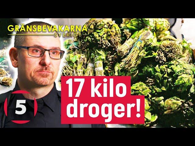 Drogkurir erkänner direkt när tullen hittar ett berg av droger! | Gränsbevakarna Sverige | Kanal 5