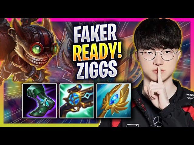 FAKER IS READY TO PLAY ZIGGS! - T1 Faker Plays Ziggs MID vs Zed! | Season 2024