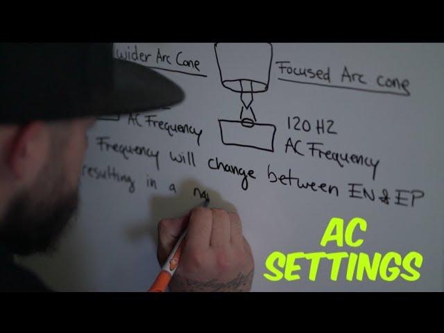 Aluminum TIG Welding: AC settings- Using AC balance and AC Frequency