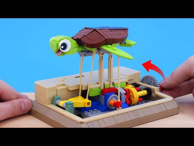 Building A Swimming LEGO Sea Turtle Machine