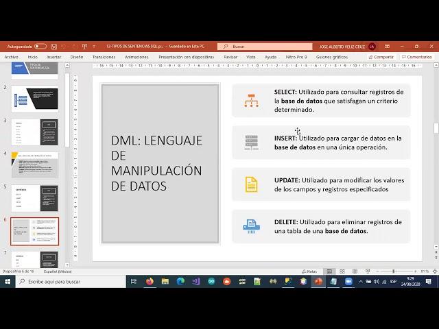 18-SENTENCIAS EN SQL SERVER INSERT, UPDATE, DELETE, SELECT PARTE 1