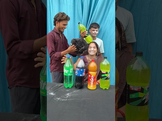 Best guess the cold drinks funny punishment family challenge #shorts #game