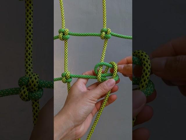 Learn how to tie cargo net or climbing net/ rope knot 192