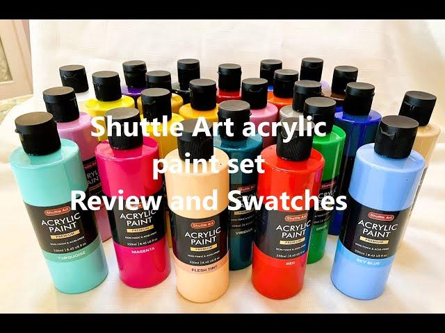 Shuttle Art acrylic paint review and swatches