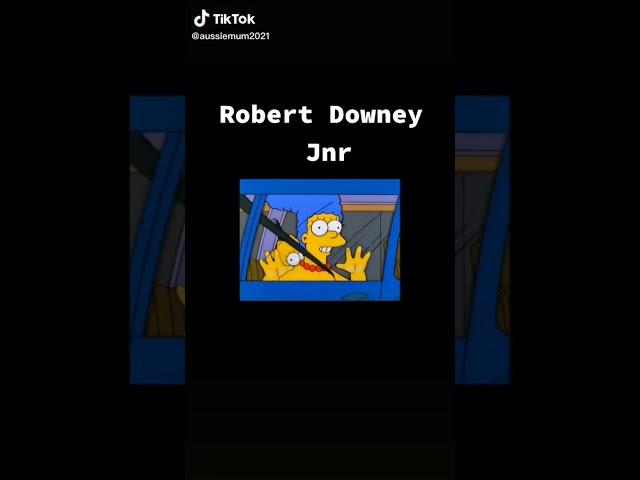 bart and marge watches robert downey jr get shot (the simpsons)