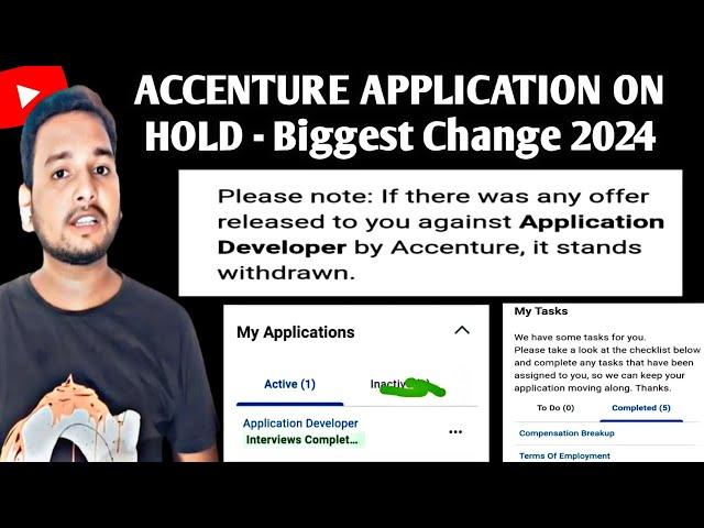 Accenture Application On HOLD Latest Update | BGV , Task Mail | Interview Results | Onboarding News