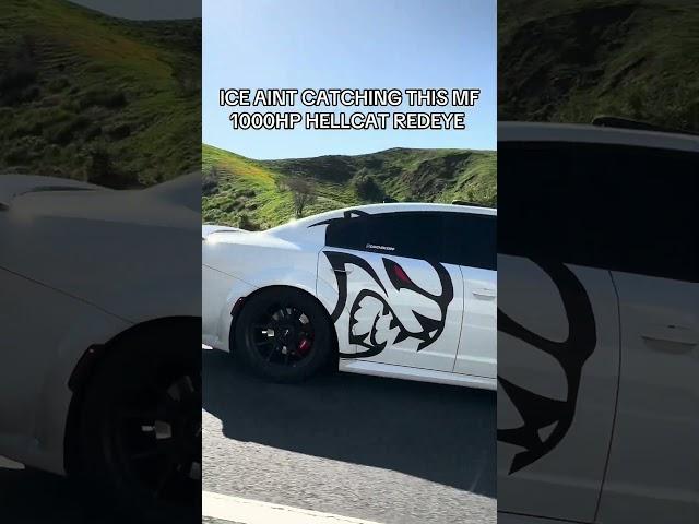 ICE AINT CATCHING THIS HELLCAT ‍⬛ #srt #hellcat #hellcatredeye #mopar #srtaddicts #cars
