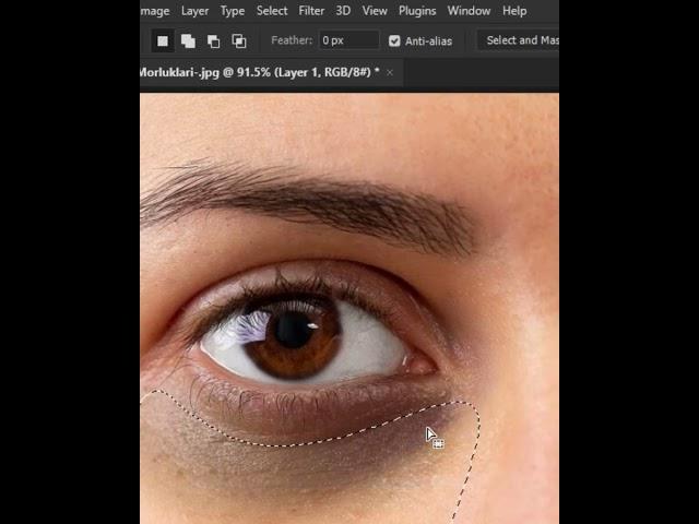 How to Removed Dark Circle #photoshoptutorial #shorts #photoshop