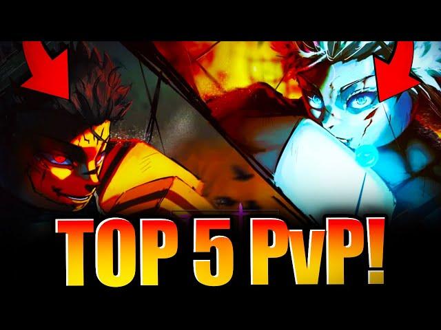 Top 5 PvP Cursed Techniques | Jujutsu Infinite