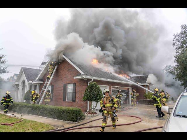 Jacksonville Fire Rescue Department is forced out of a house fire