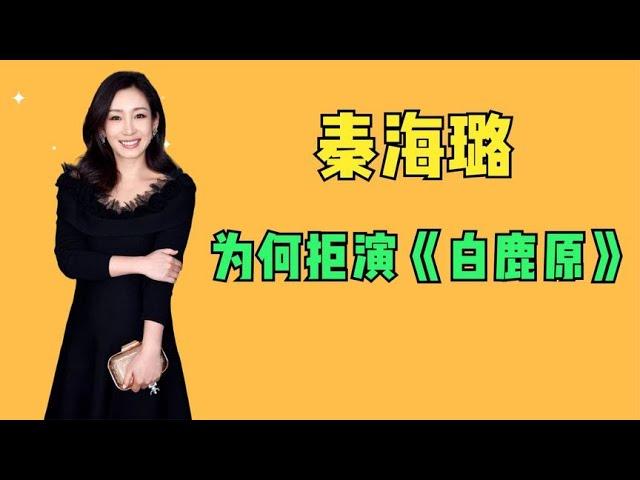 秦海璐为何拒演《白鹿原》？张嘉译用三个理由说服她，最后得奖