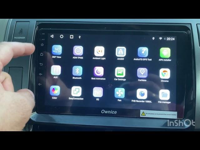 Toyota Estima Ownice K7 with 360 cameras. Android display