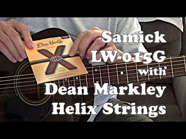 Samick LW015G Acoustic Guitar Demo with Dean Markley Helix Strings