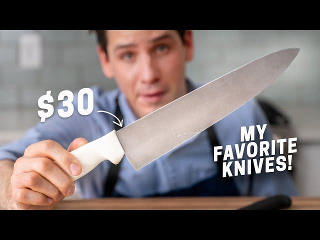 WHY I DON'T USE EXPENSIVE KNIVES (The Only 3 Kitchen Knives You Need, All Under $30!)