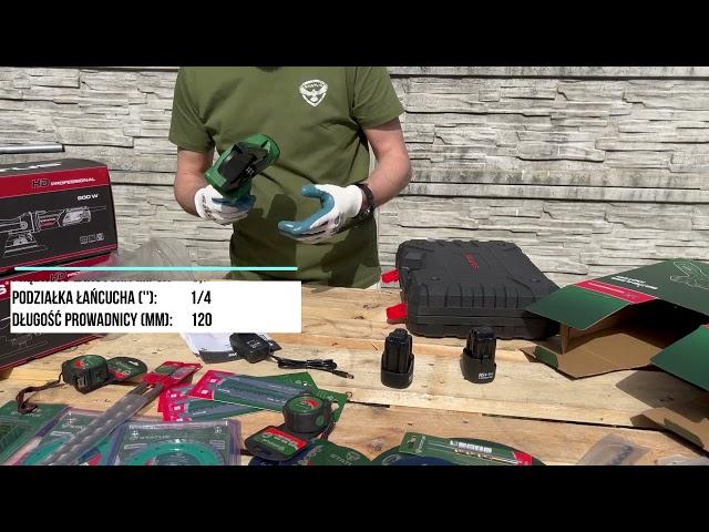 PIŁA ŁAŃCUCHOWA AKUMULATOROWA MINI-PIŁA AKUMULATOROWA PILARKA, STATUS CP115