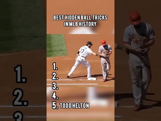 Top 5 HIDDEN BALL TRICKS in MLB history!
