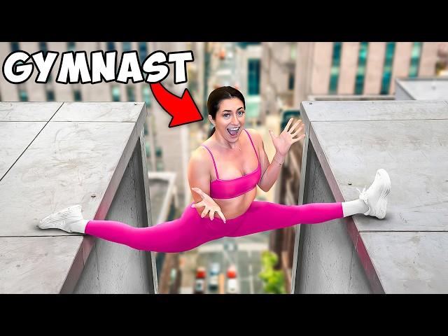 Gymnast Tries Parkour!