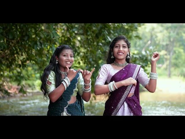 GUDIMETLA SISTERS ||HALF SAREE SHOOT|| CHUKKALO UNDEY CHADRUDU || STUDIO S