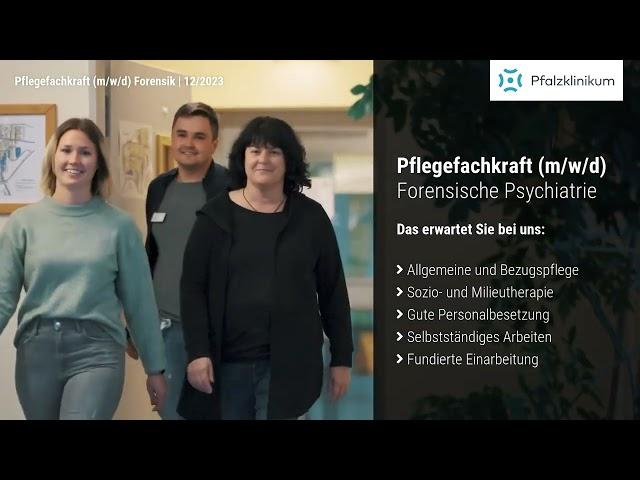 So arbeiten wir in...der Pflege in der Klinik für Forensische Psychiatrie