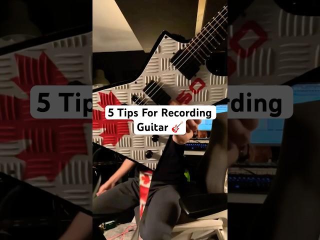 5 Guitar Recording Tips! ️️ #guitar #metal #recording #mixing