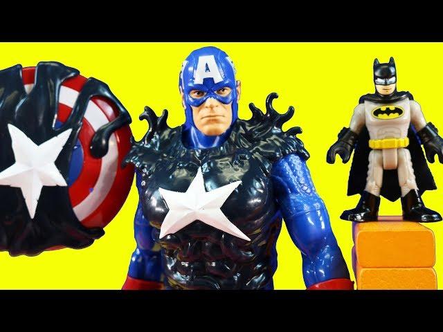 Mega Size Captain America Joins Villain Team | Batman To The Rescue | Superhero League 5