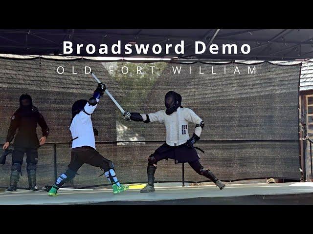 Celtic Day Broadsword Demo | Old Fort William