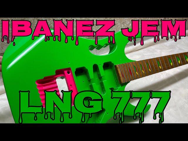 Ibanez JEM 777 Steve Vai Guitar - Refinished LNG Lochness Green by Sims Custom Shop