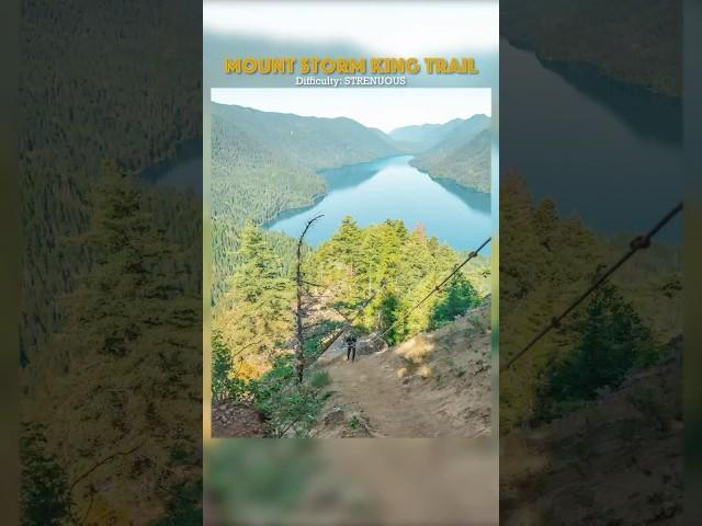 Olympic National Park’s difficult hike, Mount Storm King - involves using ropes to get to the top!