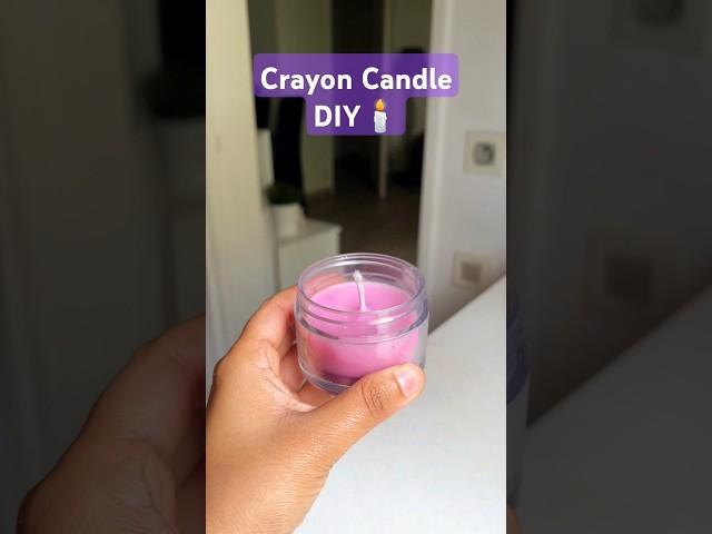 DIY- Homemade Candle Using Crayon Colors ️ #shorts #diy #viral #craft #trending #decor #art