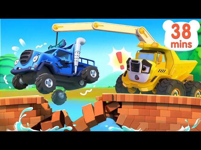 London Bridge is Falling Down (Construction Truck) | Nursery Rhymes & Kids Songs | BabyBus