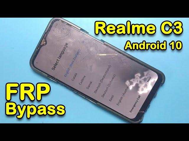 Realme C3 FRP Bypass Android 10 without PC New Method 2025