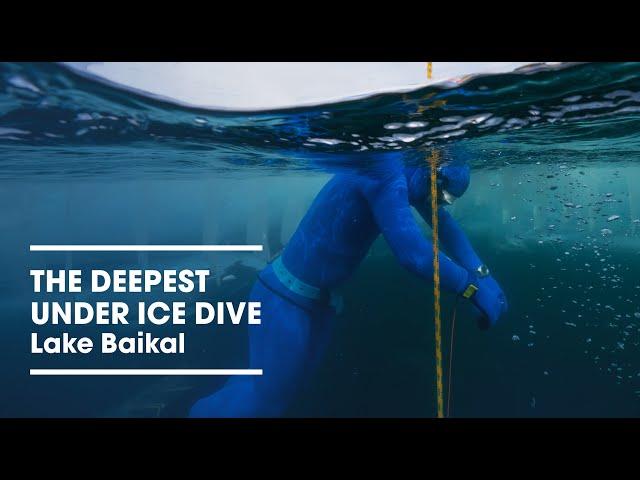 ALEXEY MOLCHANOV -80m UNDER ICE FREEDIVING WORLD RECORD