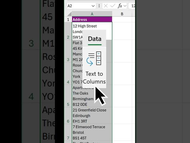 Split text with line breaks in Excel