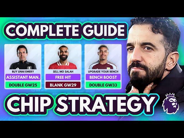 FPL FULL CHIP STRATEGY GUIDE!  | *NEW* Assistant Manager & Free Hit Tips for Double GW25 | 2024/25