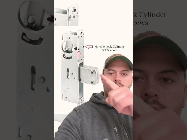 How do you replace a key cylinder in a commercial storefront door #shorts #storefront #lock #tips