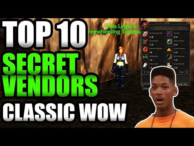 TOP 10 Secret Vendors In Classic WoW! [Vault of Secrets]