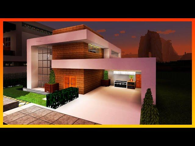  How to build a small MODERN HOUSE in Minecraft #10 Quick and Easy
