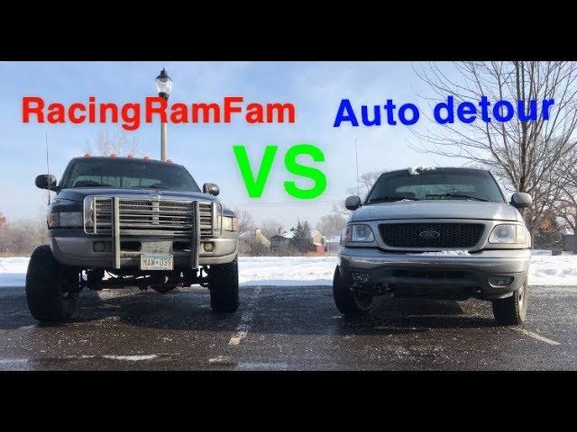 99 Ram 1500 vs 2003 Ford F150 TRUCK BEEF with Auto Detour