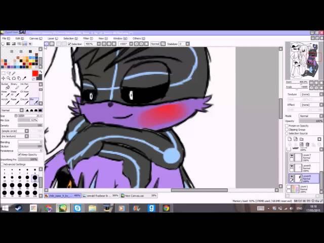 fnaf meets tron (fnaf & tron speedpaint)