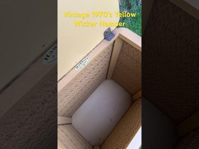 Old School Wicker Clothes Hamper—Found at an Estate Sale!!  Who Remembers This 1970’s Classic?