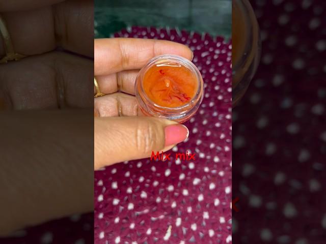 Saffron night cream for flawless Skin.#glowingskin #nightcream #homemade #shorts #youtube