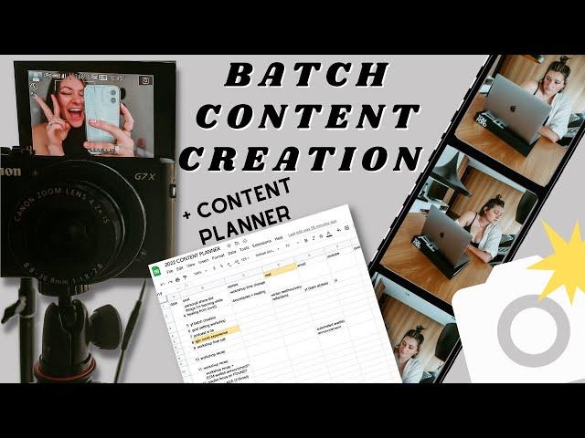 BATCH CONTENT CREATION FOR ONLINE HEALTH COACHES//HOW TO CREATE CONTENT THAT SELLS + SAVES TIME