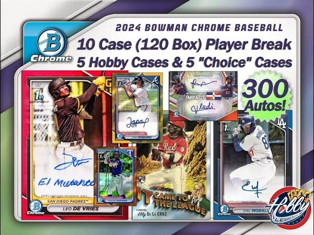 2024 BOWMAN CHROME 10 Case (120 Box) Player Break #3 eBay 09/23/24