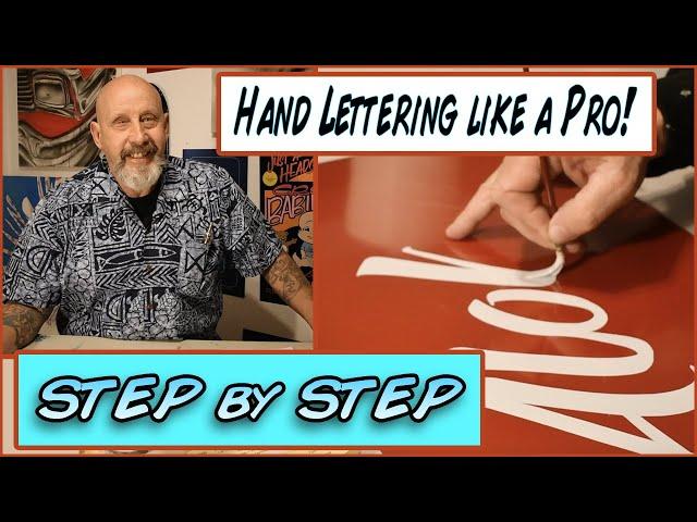 How to paint your first sign, Part 1, hand lettering beginning to end! What you need!