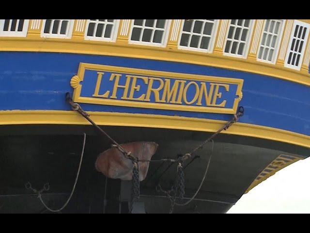 Replica of American Revolution frigate L'Hermione prepares to cross Atlantic