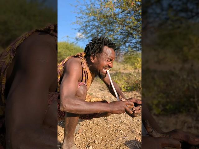It's a lunch time, See how hadzabe catch and cooks their wild meat ‼️#viral #africa #hadzabetribe