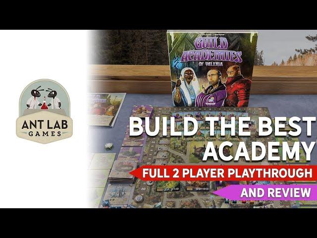 Guild Academies of Valeria | Board Game | Playthrough | Review